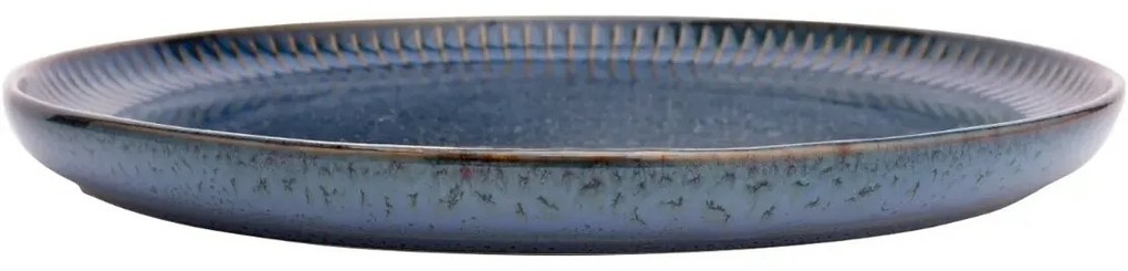Farfurie întinsă de porțelan Altom Reactive Stripes albastru, 26 cm