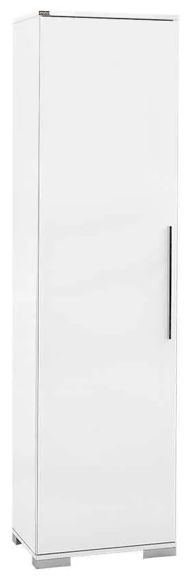 Dulap Multifunctional Adore Diamond, 8 rafturi, Usa reversibila, Alb 50 x 187 x 35 cm