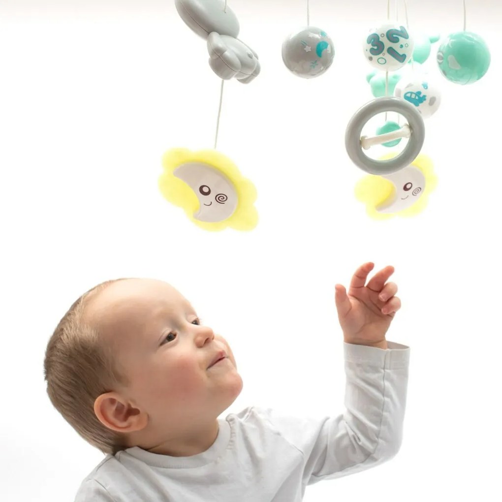 Baby Mix Carusel pentru pătuț cu proiectorluminos, verde