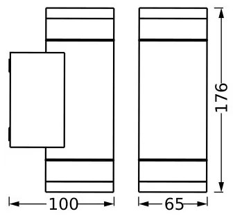 Aplică de exterior Ledvance IVE 2xGU10/35W/230V IP65
