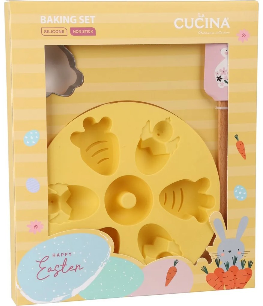 Set de copt La Cucina Paște 3 buc , galben