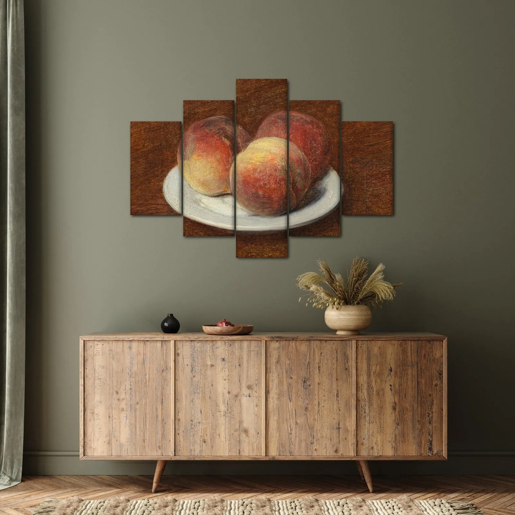 Tablou - Henri Fantin-Latour, Three Peaches on a Plate, reproducere (150x105 cm)