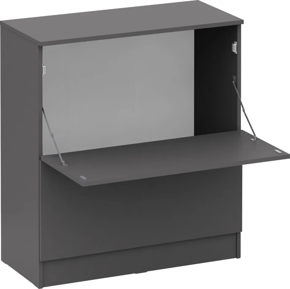 Dulap pentru perne şi plapume, grafit, BETTY 2 BE-02-040