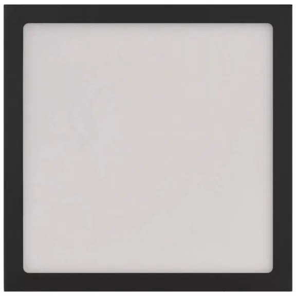 Plafonieră LED/12,5W/230V 3000/3500/4000K 17x17 cm negru