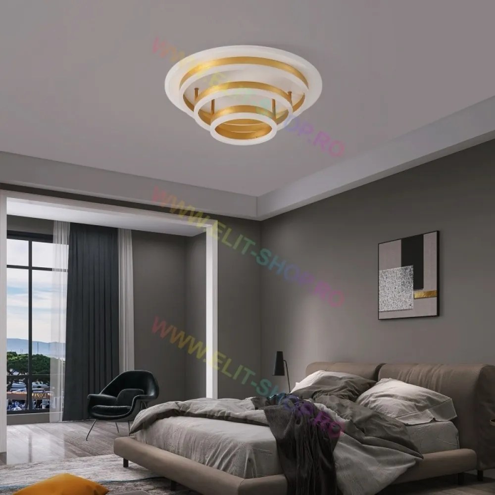 Lustra LED Cu Telecomanda, Elit's Esn1710Y-GD