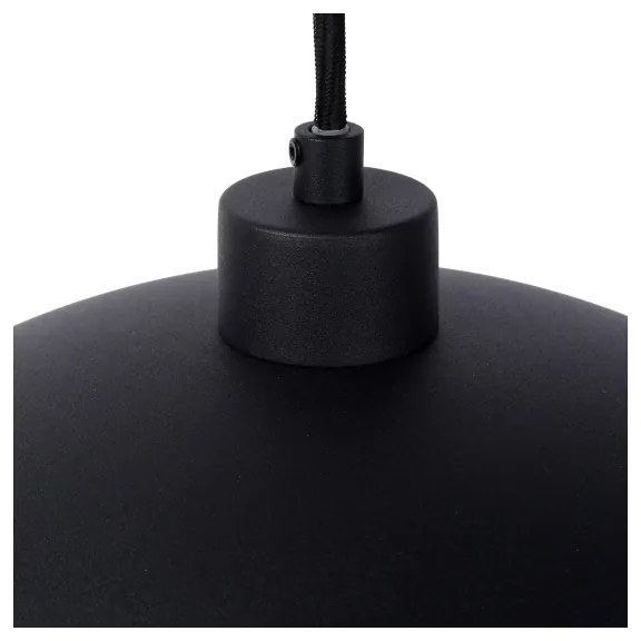 Lustră pe cablu SIEMON 1xE27/40W/230V neagră Lucide 45496/01/30