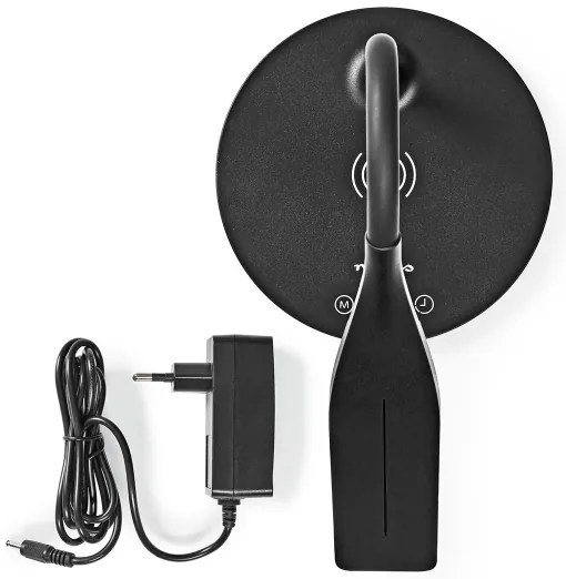 Lampă dimabilă cu funcție de încărcare fără fir Nedis LTLGQ4M2BK Qi LED/5,5W/230V 2700-6500K