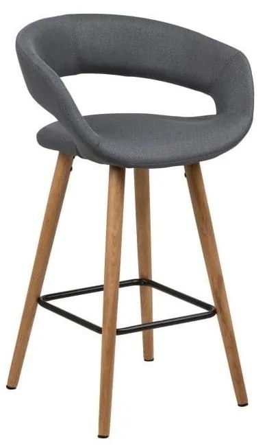 Scaune de bar gri-închis 2 buc. 88,5 cm Gill – Actona