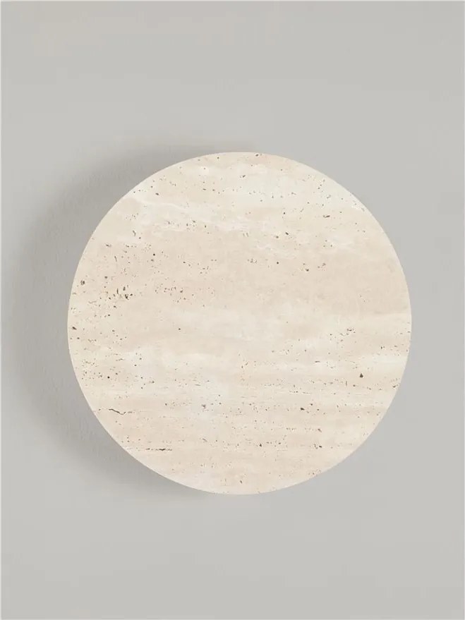 Aplica perete din travertin cu lumina ambientala VIANO 30cm