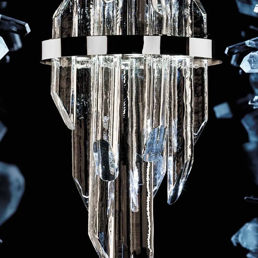 Aplica LED moderna Vision design LUX cristal QUARTZ 01