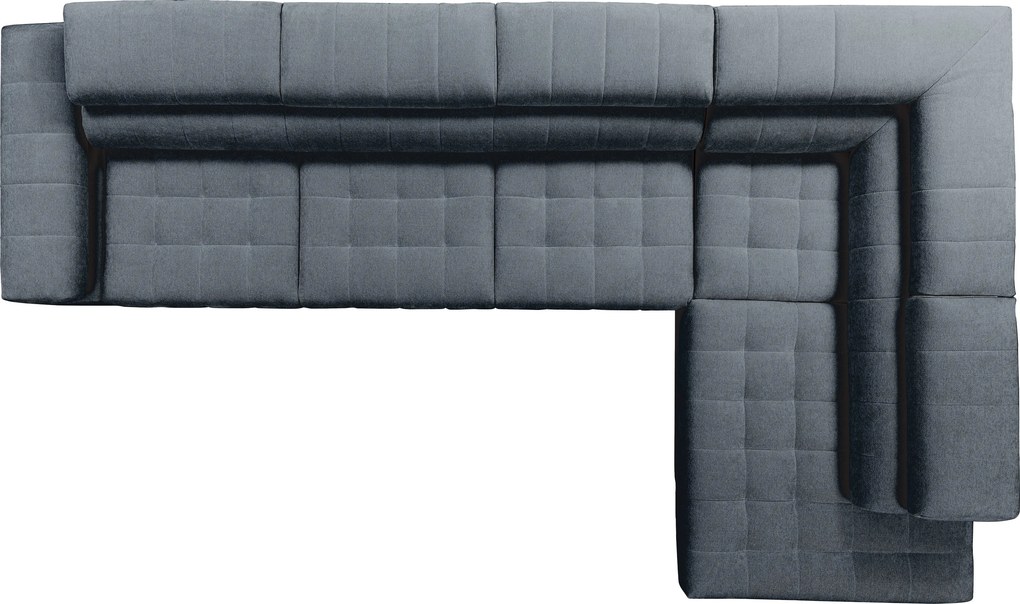Colțar cu funcție de dormit dreapta Tyrion Maxi - gri șenil Ditra New 15