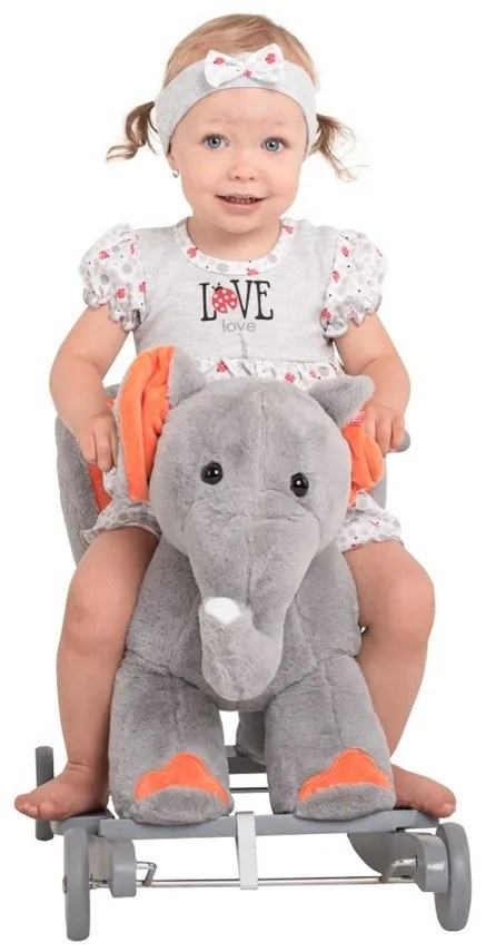 PlayTo Balansoar cu melodie și roți Elefant