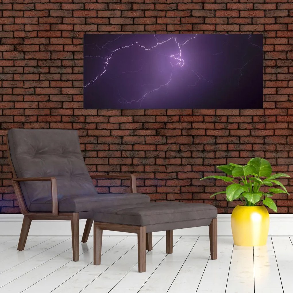 Tabloul cu fulger pe cer (120x50 cm)