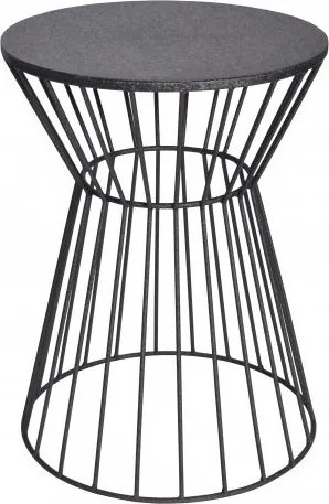 Masuta auxiliara design unicat Variation 45cm, negru