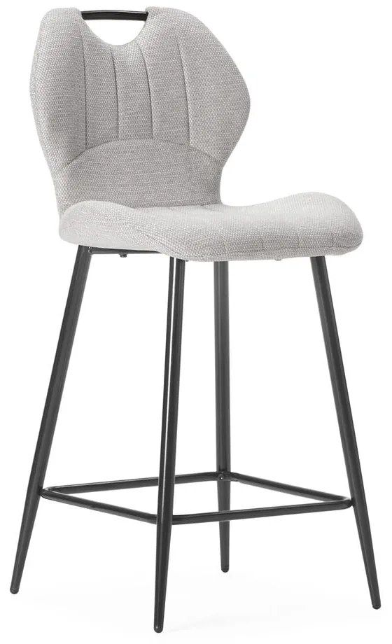 Scaune de bar bej 2 buc. tapițate (înălțime șezut 65 cm) Muli – Marckeric