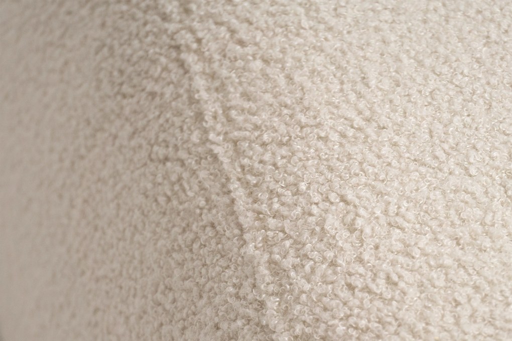 Canapea extensibilă Nido 3 locuri 140 cm cu ladă de depozitare - boucle bej deschis Quelle 03