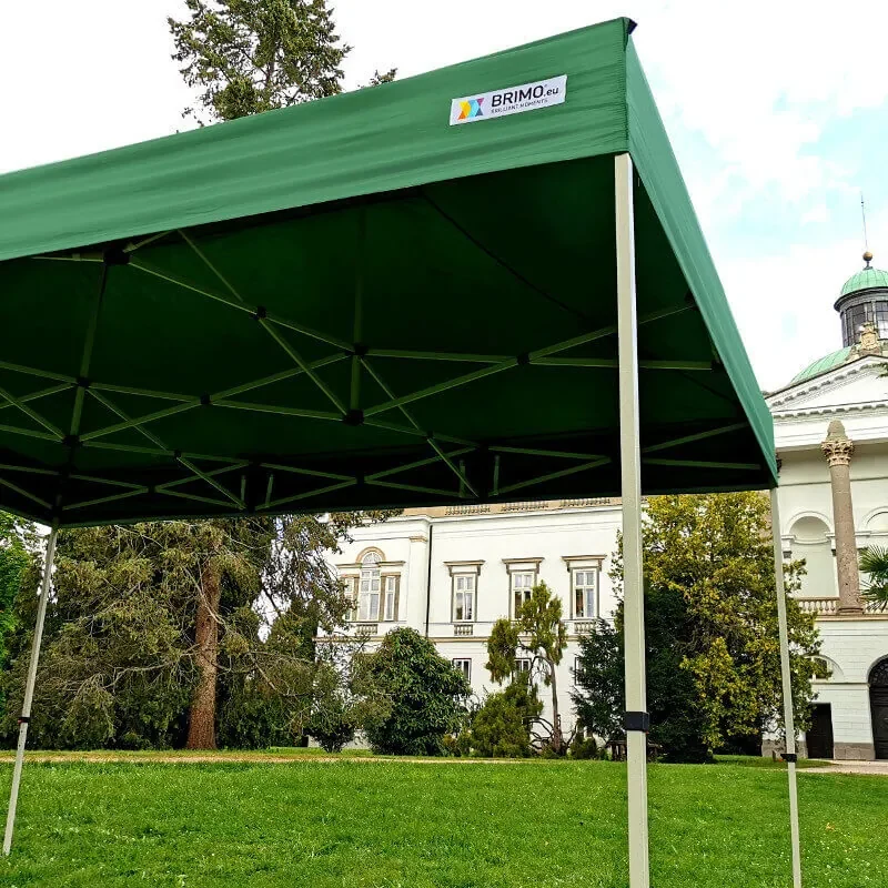 Cort pavilion pliabil 3x4,5m - cu 3 pereți - Alb