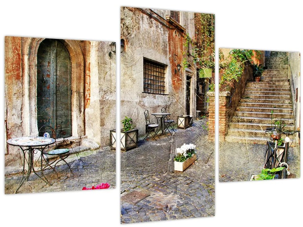 Tablou - Străzile vechi din Roma (90x60 cm)