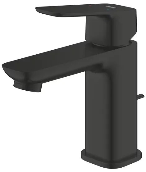 Baterie lavoar monocomanda Grohe Cubeo S cu ventil Pop-Up negru mat