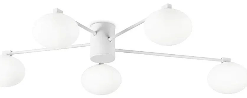 Lustră LED aplicată Ideal Lux HERMES 5xG9/3W/230V d. 90 cm alb