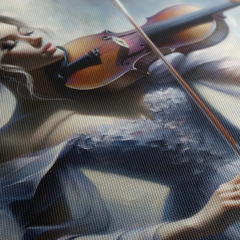 Tablou violonistă romantică