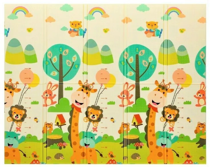 Babykit - Covor Giraffe Alfabet , Pliabil, 200x180 cm
