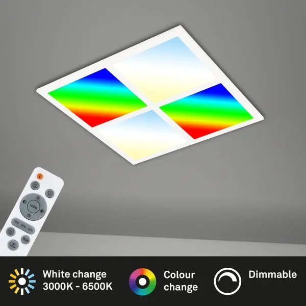 Plafonieră LED RGB dimabilă LED/24W/230V Briloner 7387-016 + telecomandă