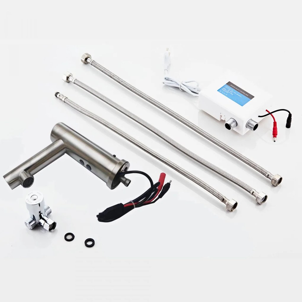 Baterie Lavoar Cu Senzor Smack smk201, Inox Satinat