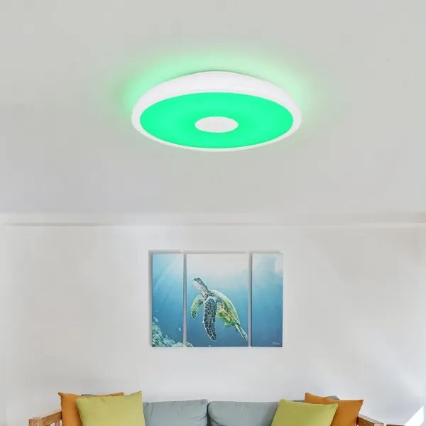 Corp de iluminat LED RGB pentru baie cu difuzor RAFFY LED/18W/230V IP44 Globo + telecomandă