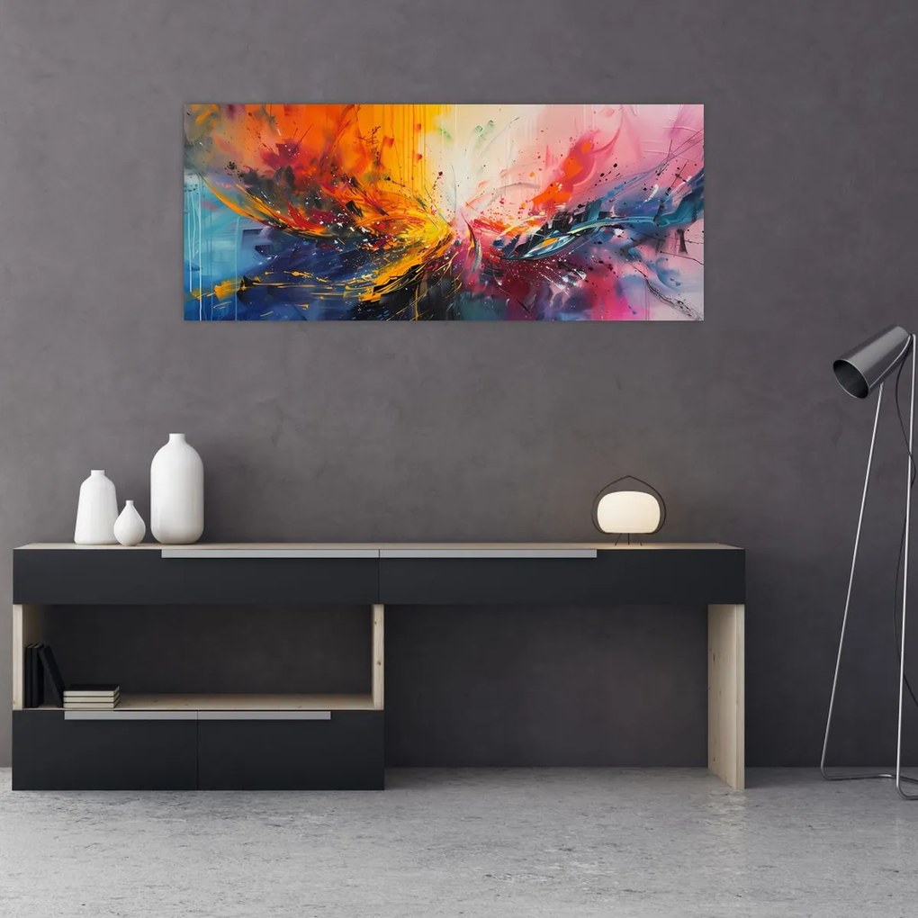 Tablou - Abstracție de culoare (120x50 cm)