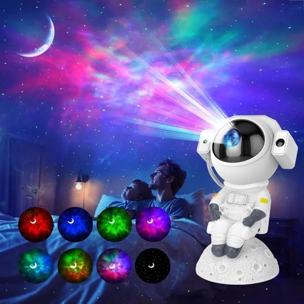 Proiector LED RGB 3în1 LED/5W/5V 3000/4000/6000K astronaut + telecomandă