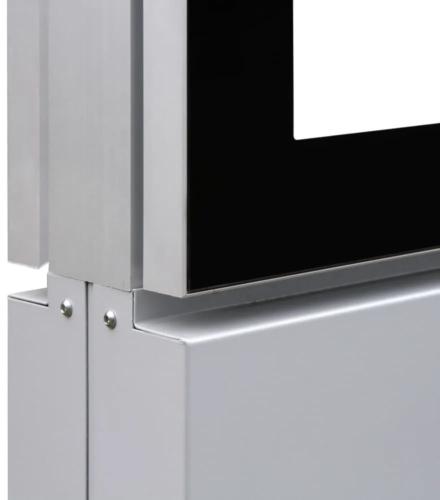 Vitrina afiș față-verso de exterior cu iluminare LED 120 x 180 cm, aluminiu