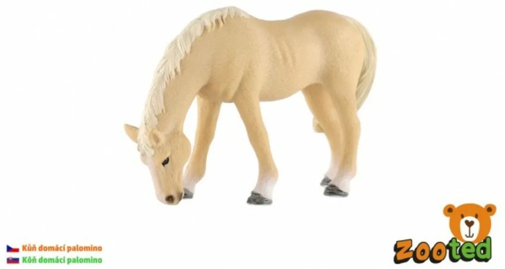 Cal domestic palomino iapă zooted plastic 13cm în pungă