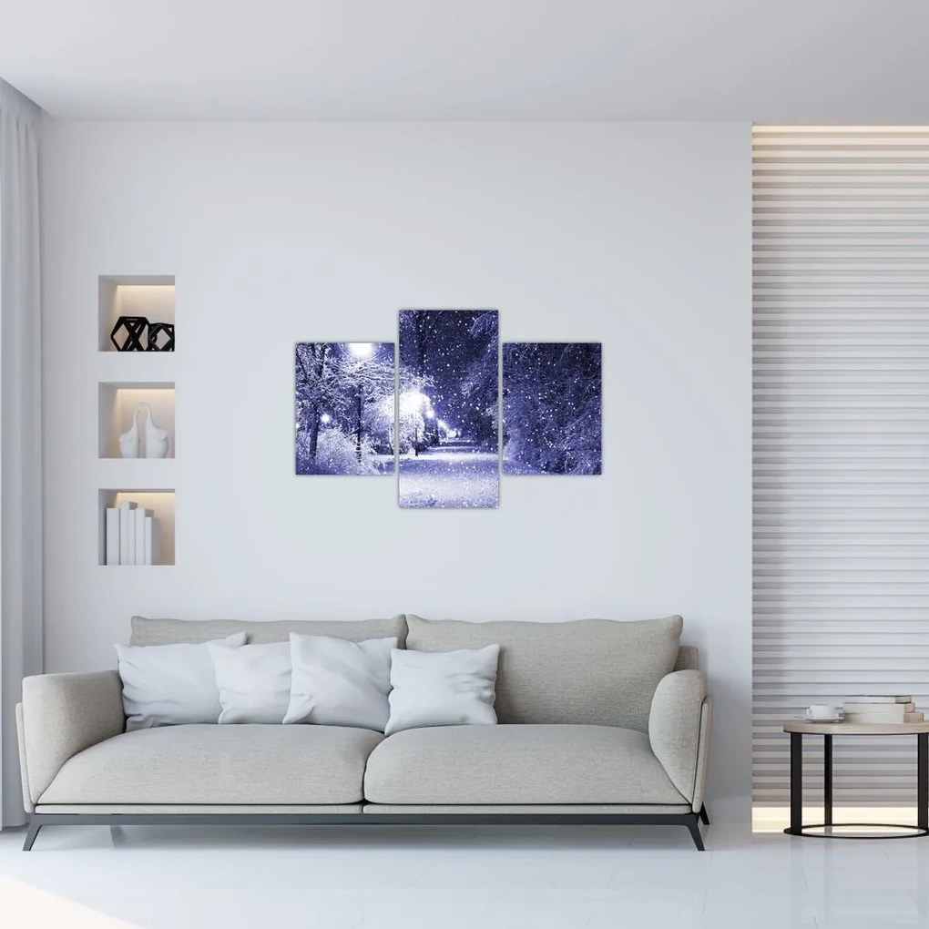 Tablou - Noaptea magică de iarnă (90x60 cm)