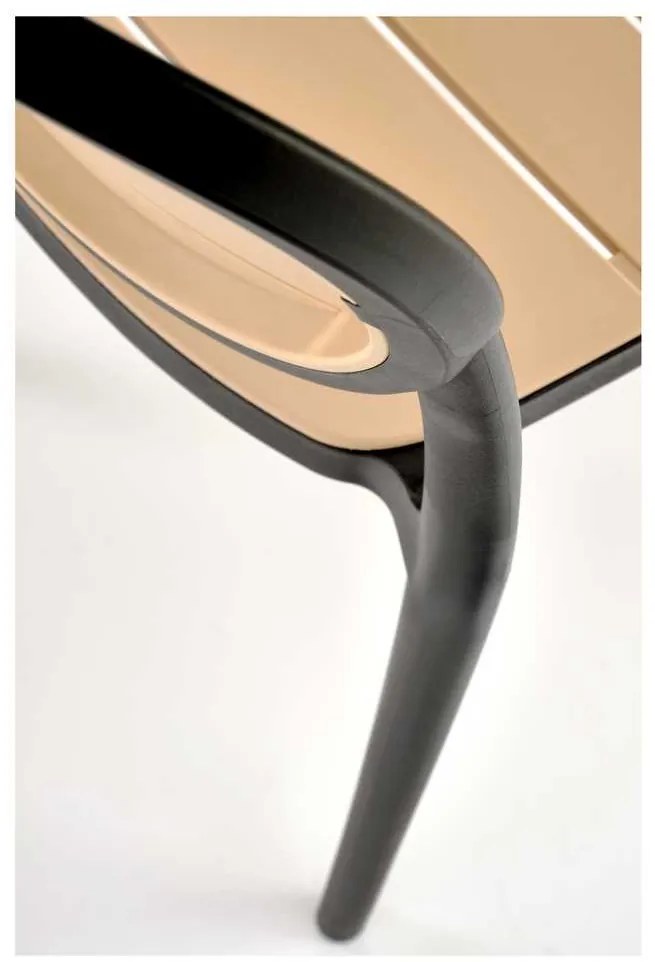 Scaun de bucătărie Josie, maro / negru