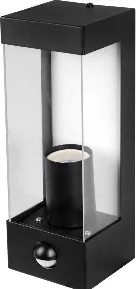 Aplică de perete pentru exterior cu senzor 1xE27/15W/230V IP44 neagră