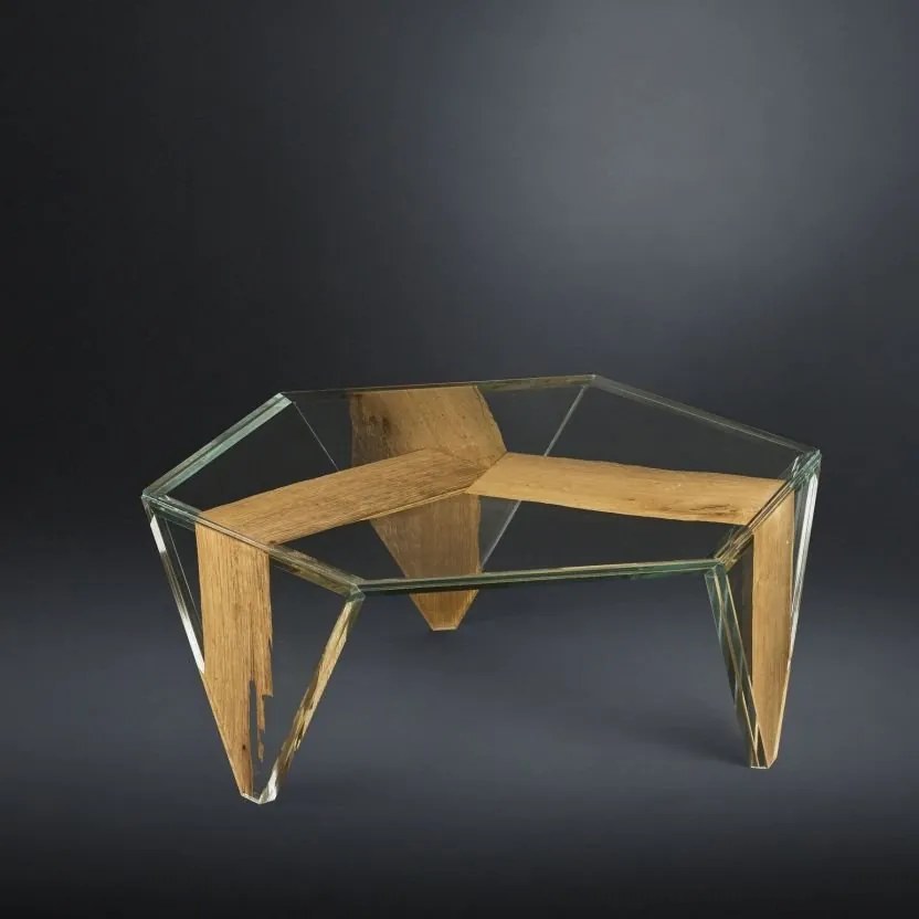Masuta eleganta, LUX Glass-Wood RUCHE VENEZIA 7511860.00