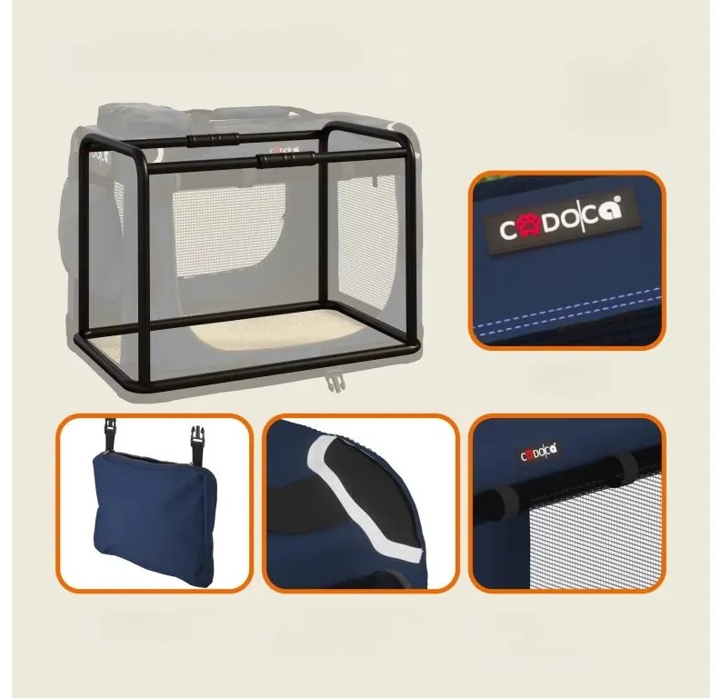 Deuba Geantă portabilă pentru câine XL 82x58x58 cm - albastru
