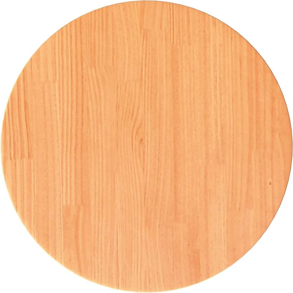 vidaXL Blat de masă rotund, maro ceruit, Ø40x2,5 cm, lemn masiv de pin