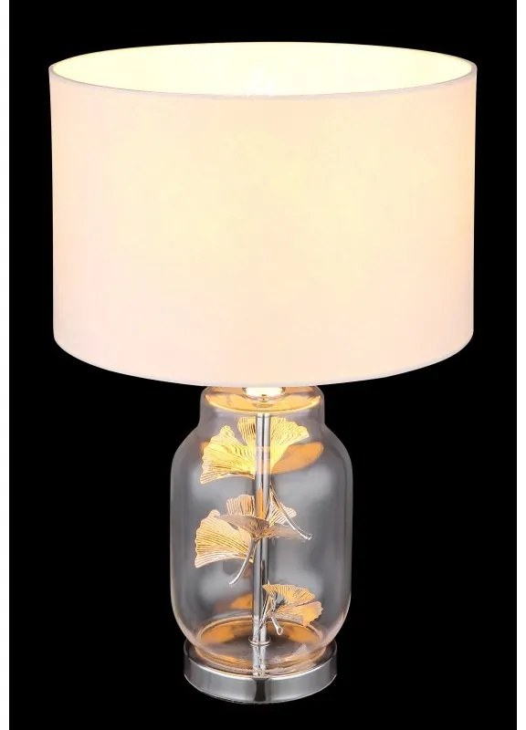 Veioza/Lampa de masa design decorativ GINKO crom/clar