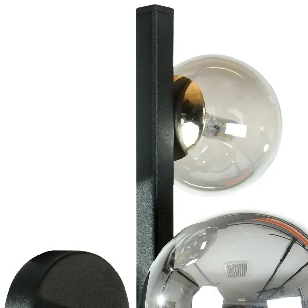 Zuma Line 1216 - Aplică de perete SERENITY 3xG9/8W/230V negru/fumuriu