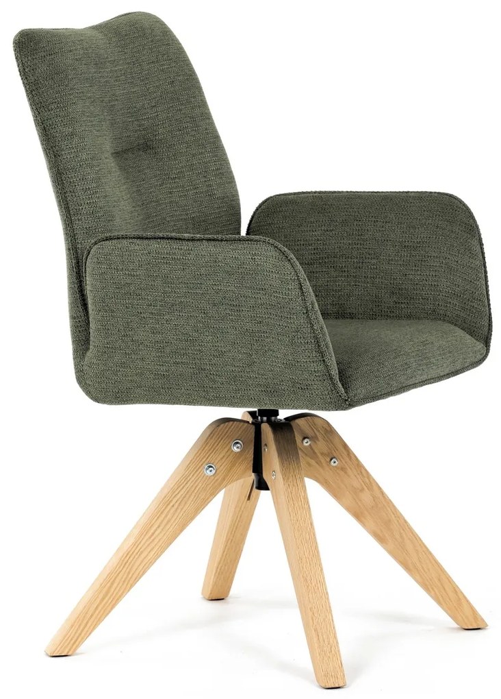 Scaun de sufragerie DCH-C2148 GRN2 cu materialimpermeabil