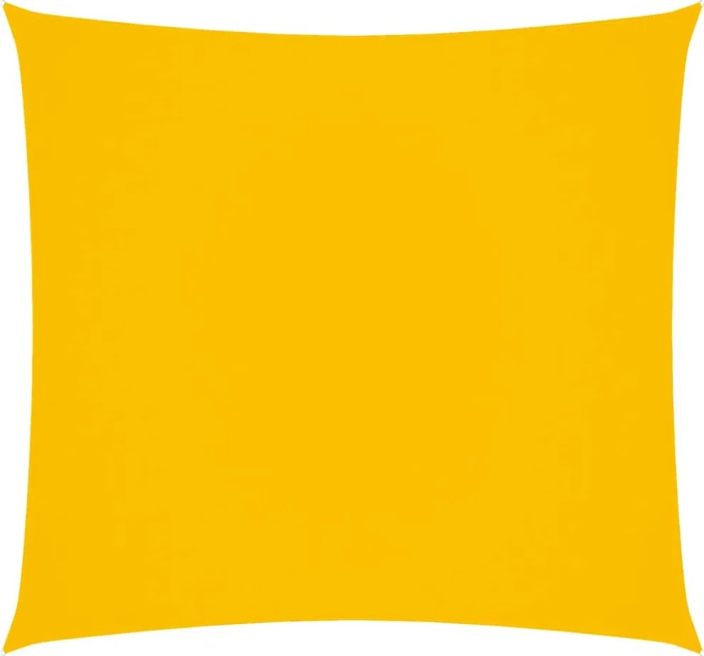 vidaXL Pânză parasolar, galben, 7x7 m, țesătură oxford, pătrat