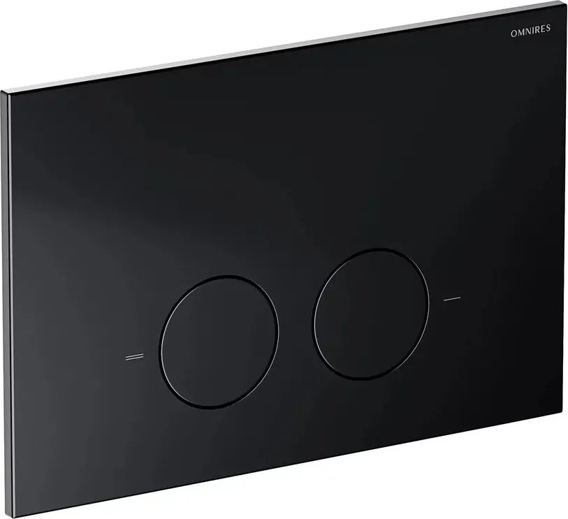 Clapeta de actionare Omnires Minimal finisaj negru mat