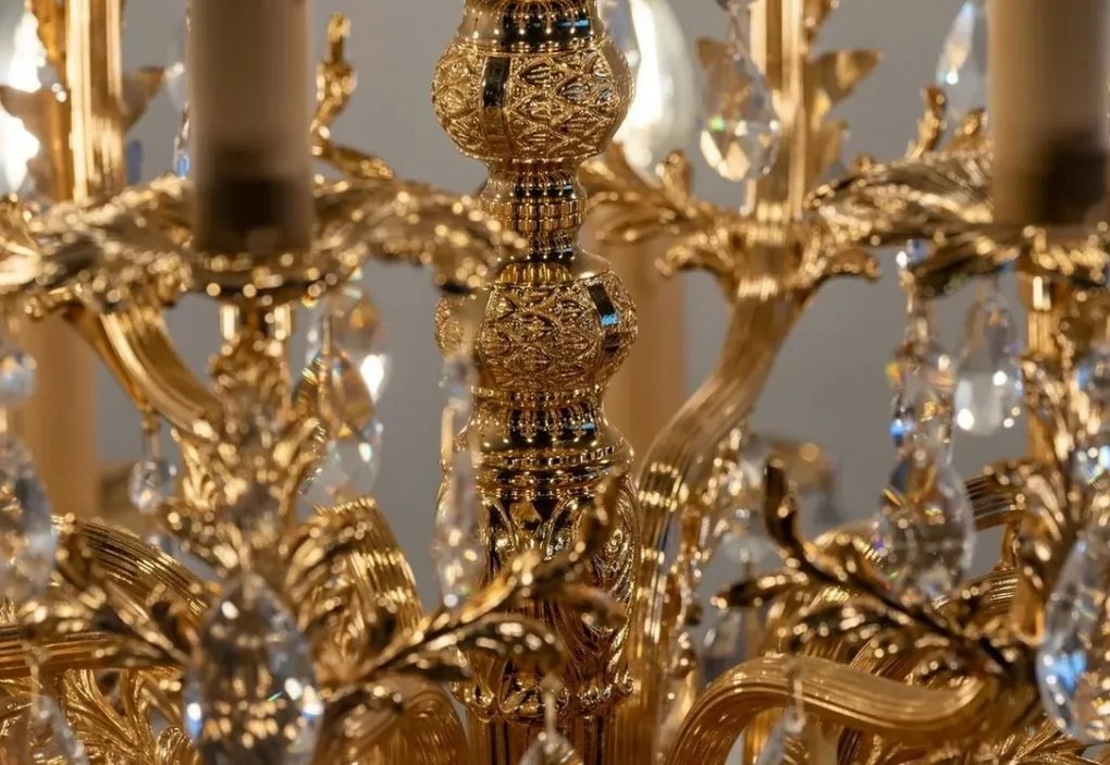 Candelabru 24 brate LUX cu cristale Scholer, Nur