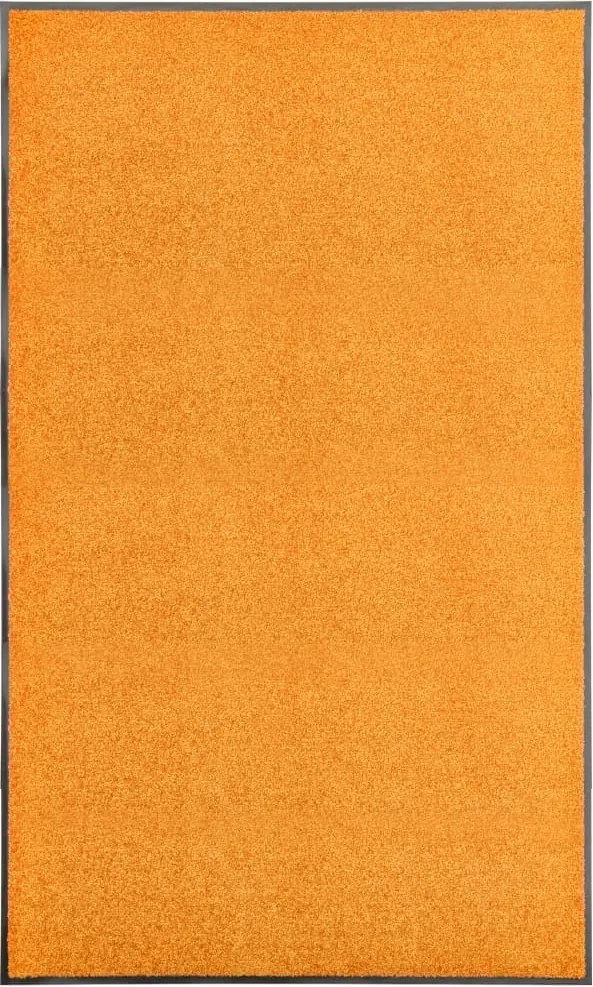 vidaXL Covoraș de ușă lavabil, portocaliu, 90 x 150 cm