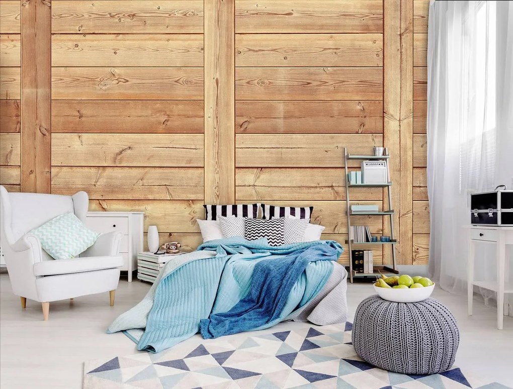 Fototapet - Scănduri din lemn (152,5x104 cm)