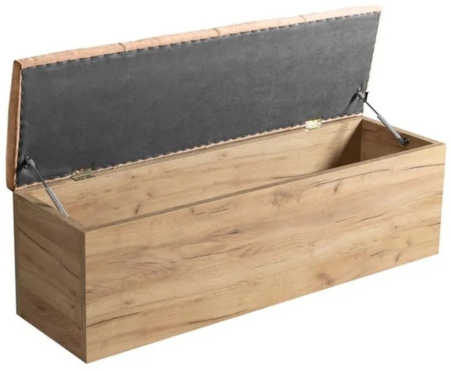 Bancă roz-deschis/în culoare naturală Kumo – Bobochic Paris