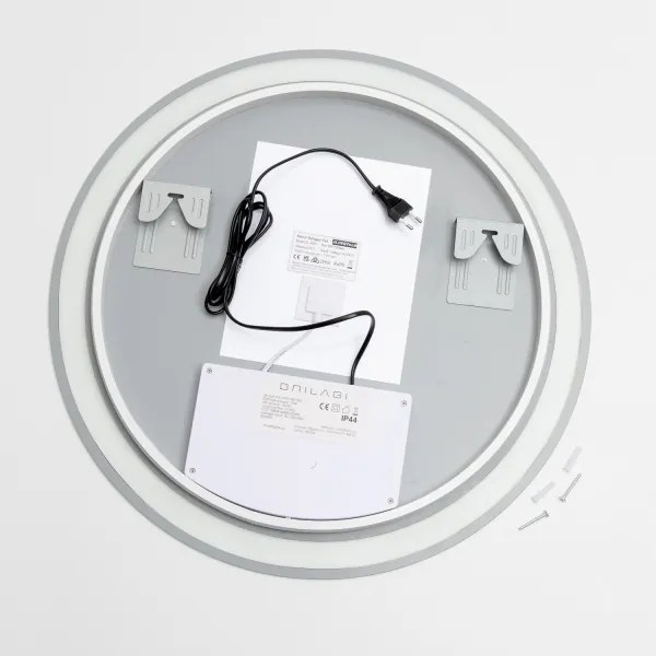 Brilagi-LED Oglindă de baie AVA PRO, încălzită, cu iluminare LED și cu dimmer, LED/18W/230V Ø 60 cm IP44