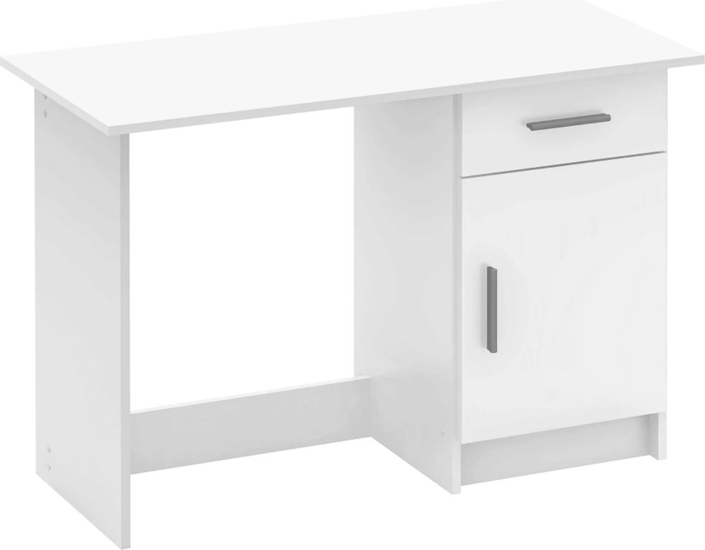 Birou SIRISS NEW, alb, DTD laminat, 109x50x75 cm